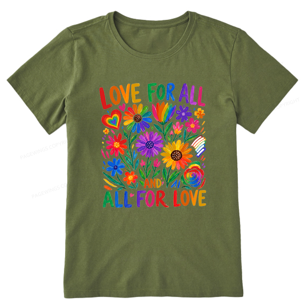 Pagewings Love For All Unisex Classic T-shirt