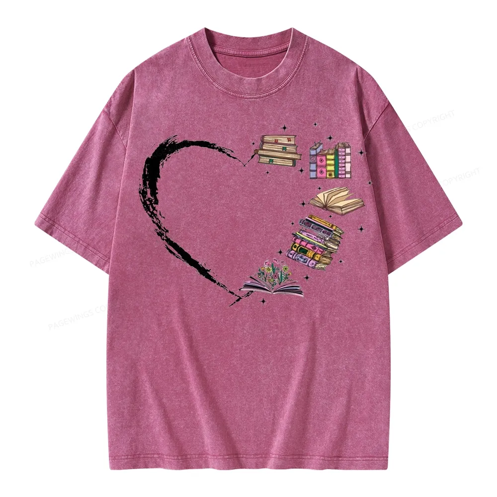 Pagewings Book Lover Unisex Washed T-shirt