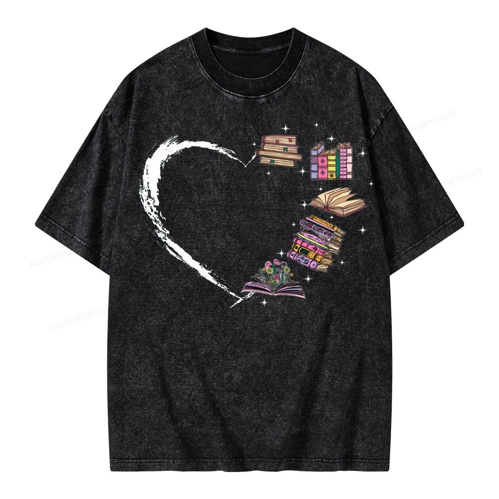 Pagewings Book Lover Unisex Washed T-shirt