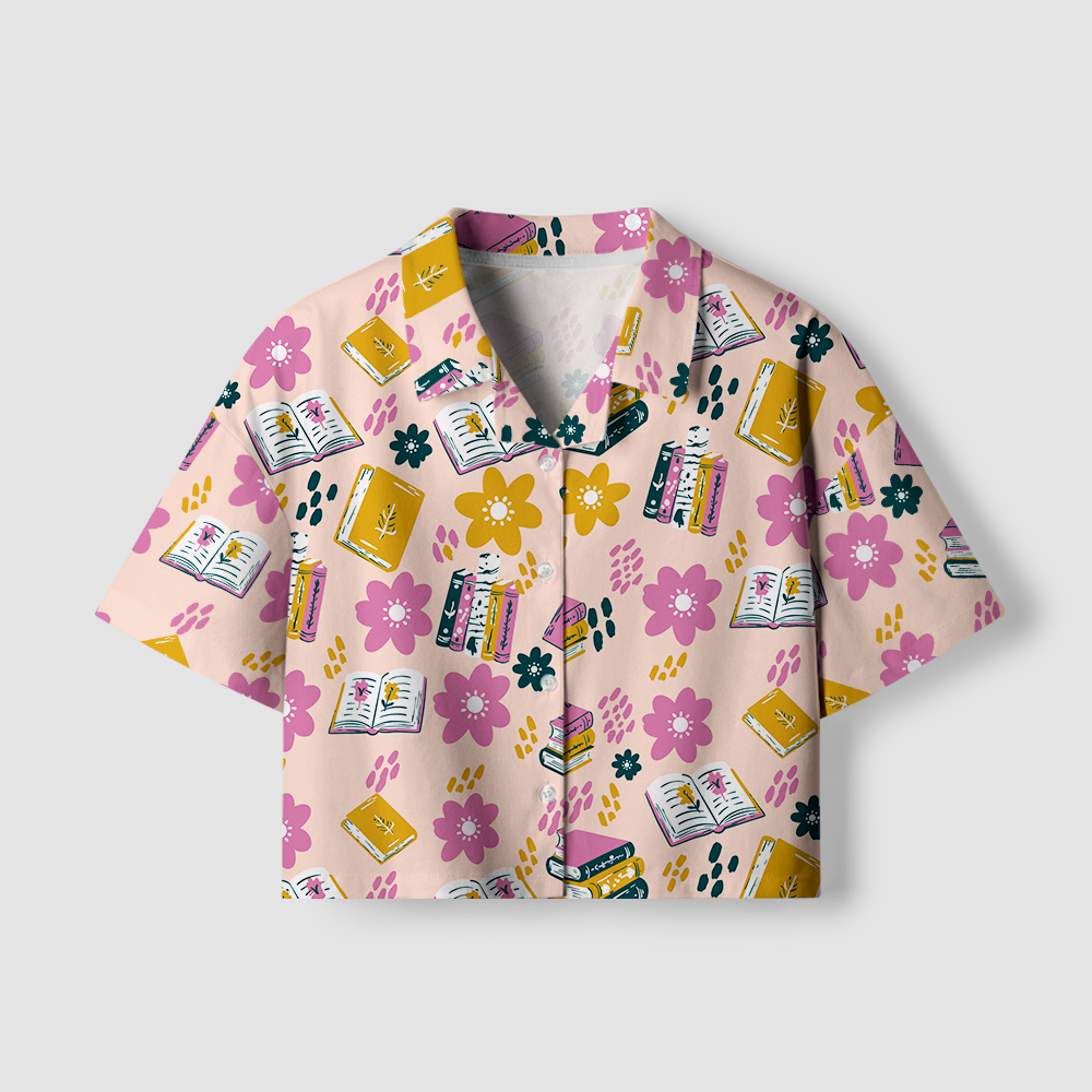 Pagewings Nerdy Women's Camp Shirt