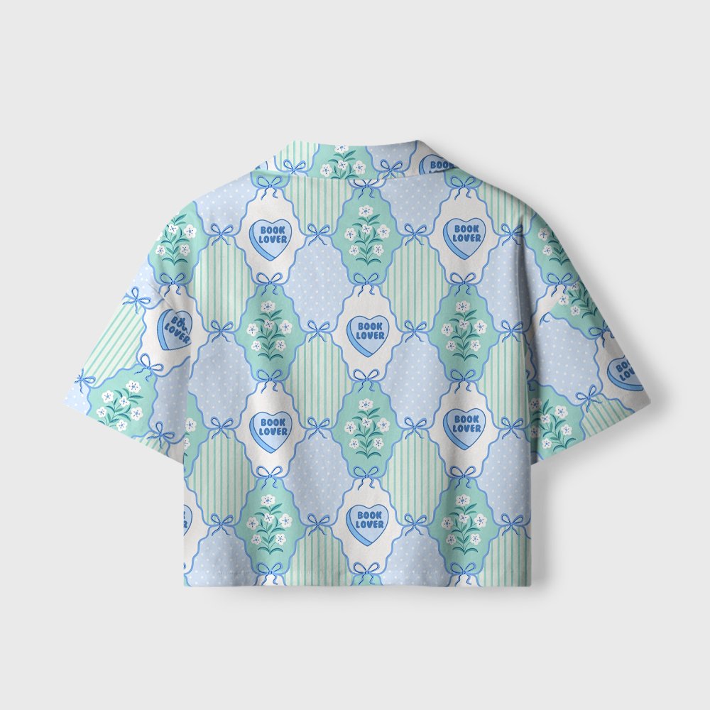 Pagewings Book Lover Women's Camp Shirt