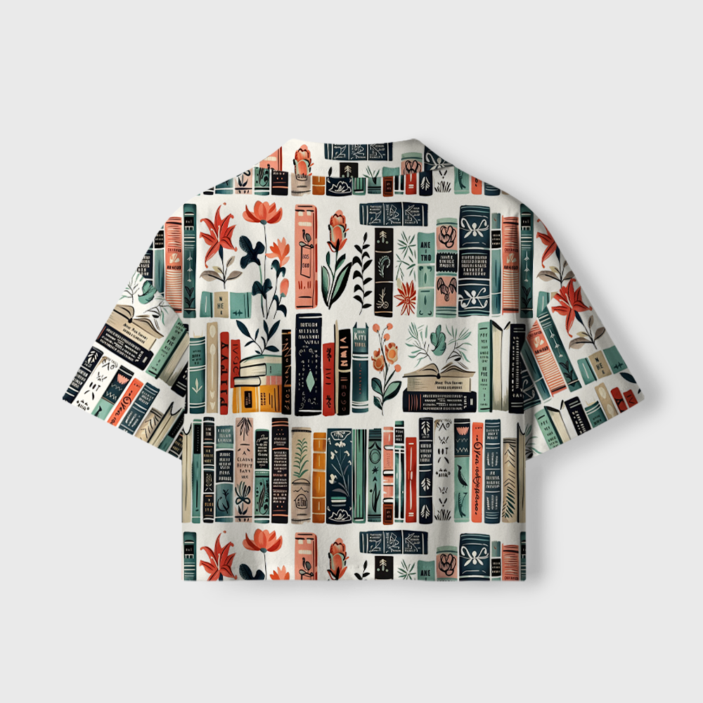 Pagewings Bookish Women's Camp Shirt