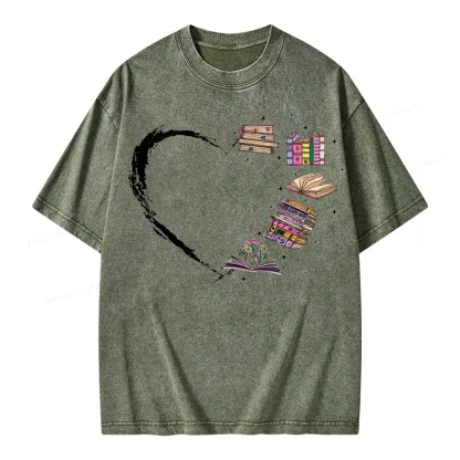 Pagewings Book Lover Unisex Washed T-shirt