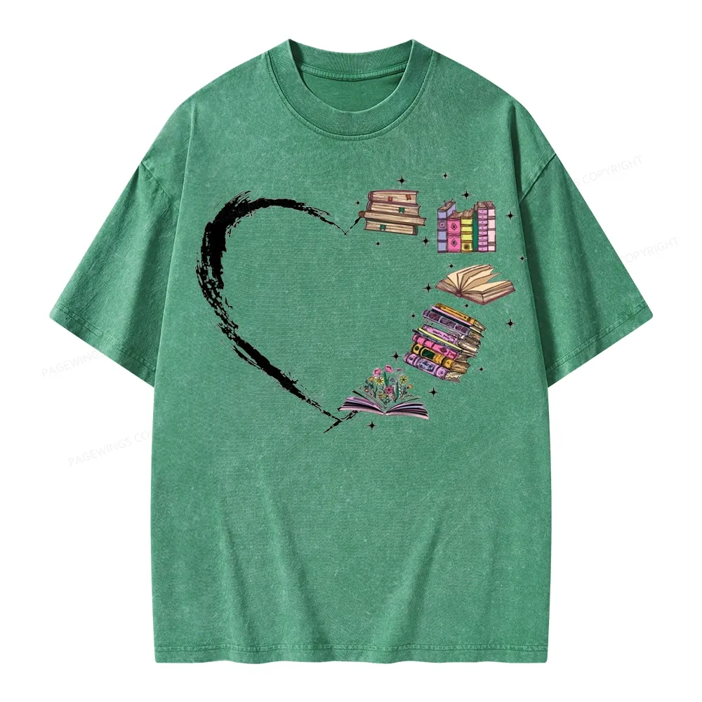 Pagewings Book Lover Unisex Washed T-shirt
