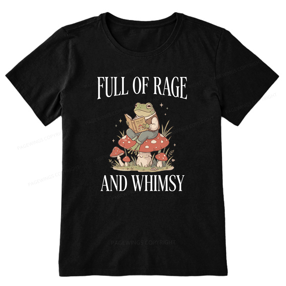 Pagewing Full of Rage and Whimsy Bookish Unisex Classic T-shirt