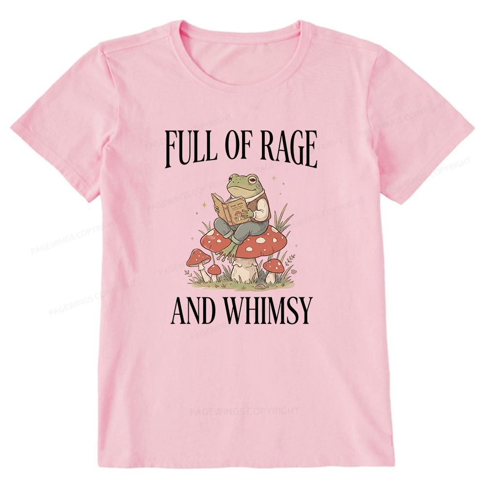 Pagewing Full of Rage and Whimsy Bookish Unisex Classic T-shirt