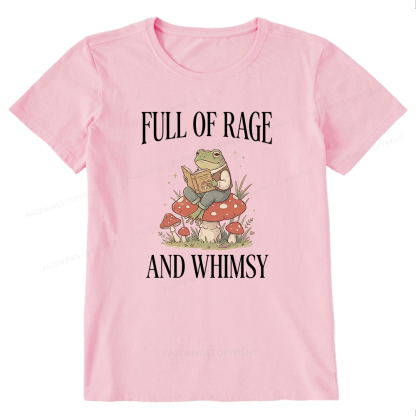 Pagewing Full of Rage and Whimsy Bookish Unisex Classic T-shirt