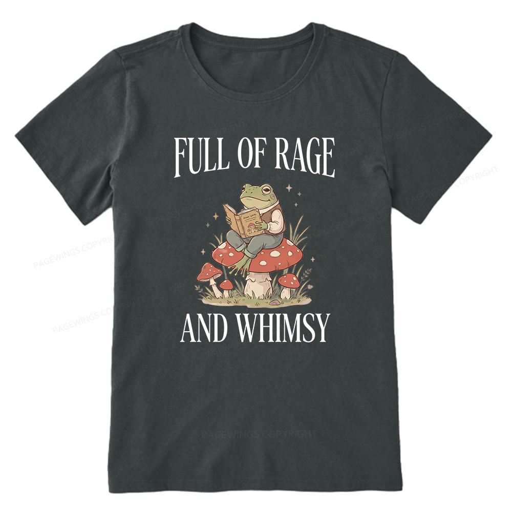 Pagewing Full of Rage and Whimsy Bookish Unisex Classic T-shirt
