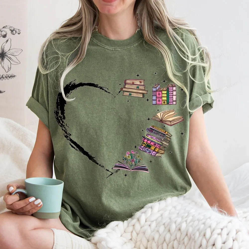 Pagewings Book Lover Unisex Washed T-shirt