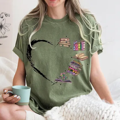 Pagewings Book Lover Unisex Washed T-shirt