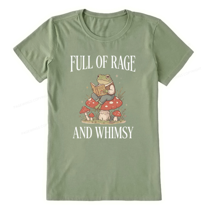 Pagewing Full of Rage and Whimsy Bookish Unisex Classic T-shirt