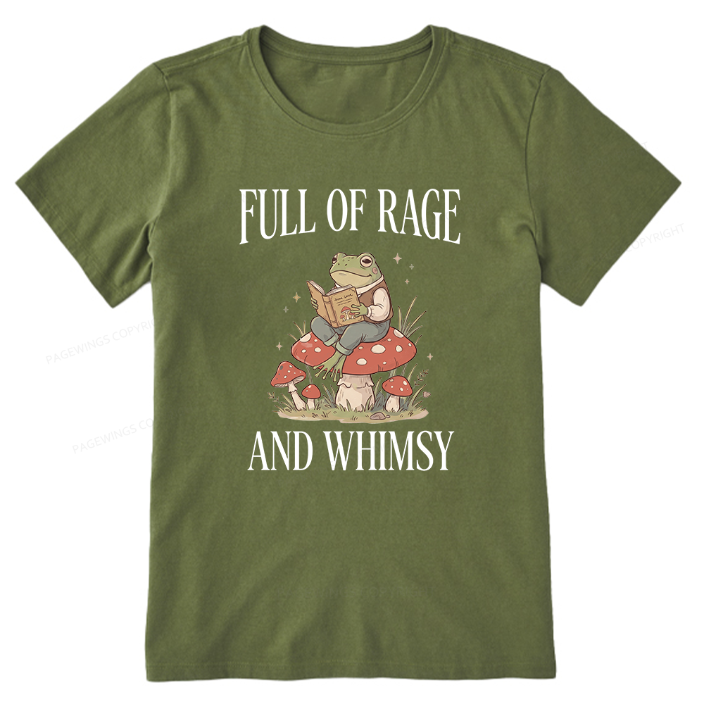 Pagewing Full of Rage and Whimsy Bookish Unisex Classic T-shirt