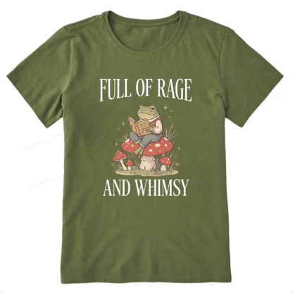 Pagewing Full of Rage and Whimsy Bookish Unisex Classic T-shirt