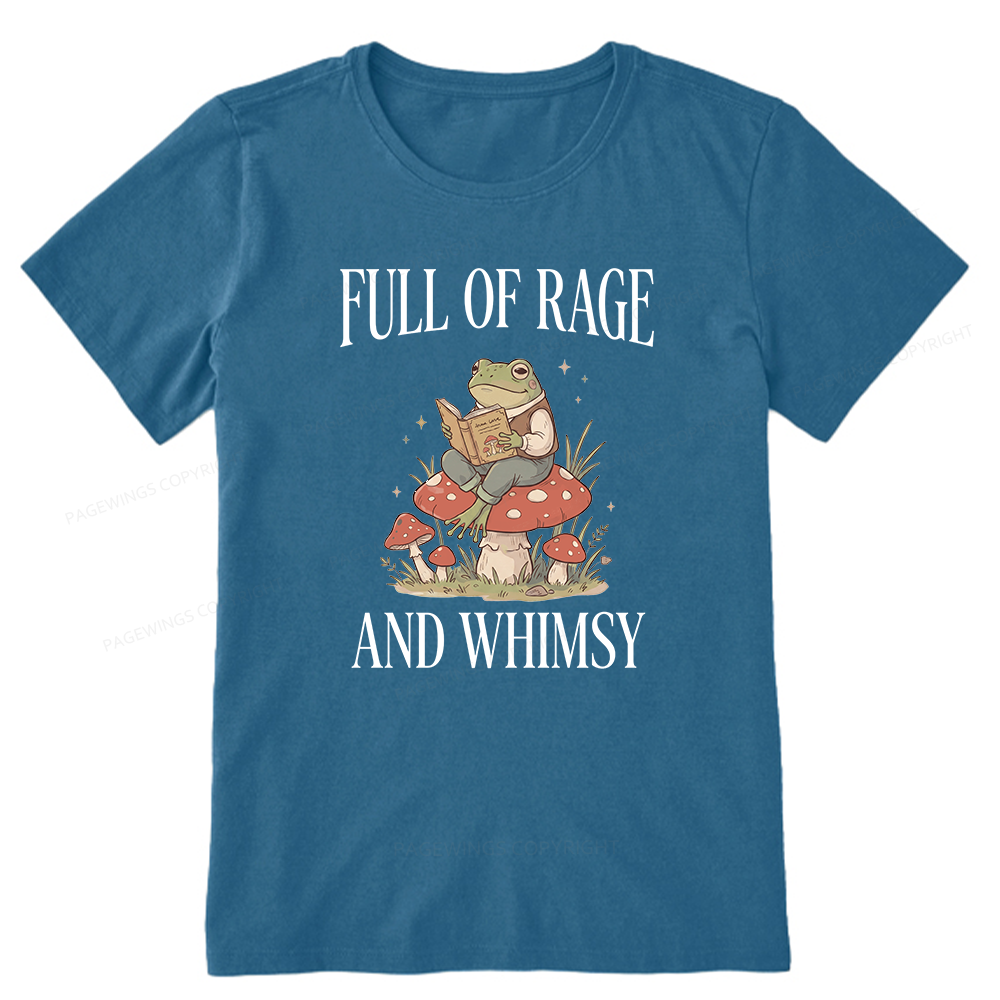 Pagewing Full of Rage and Whimsy Bookish Unisex Classic T-shirt