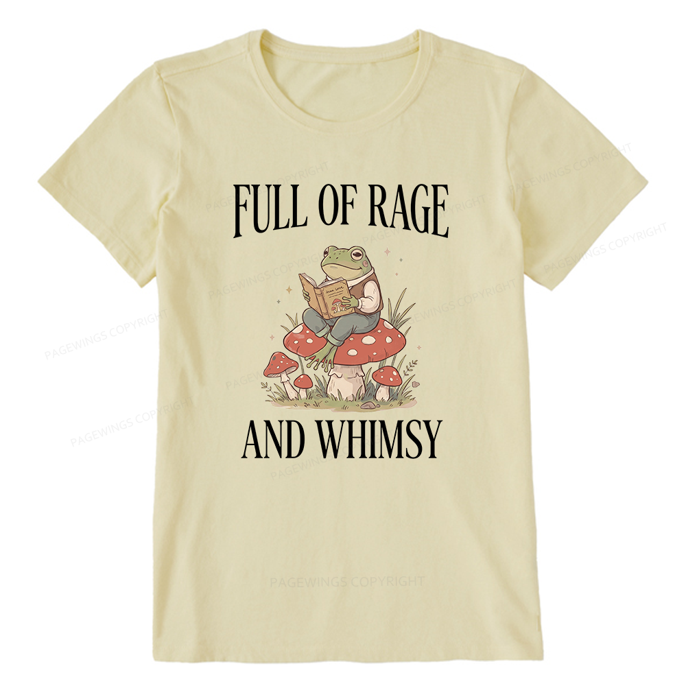 Pagewing Full of Rage and Whimsy Bookish Unisex Classic T-shirt