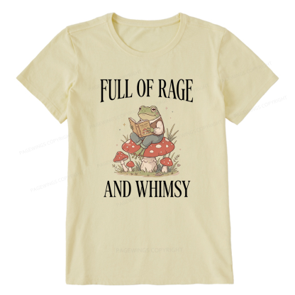 Pagewing Full of Rage and Whimsy Bookish Unisex Classic T-shirt