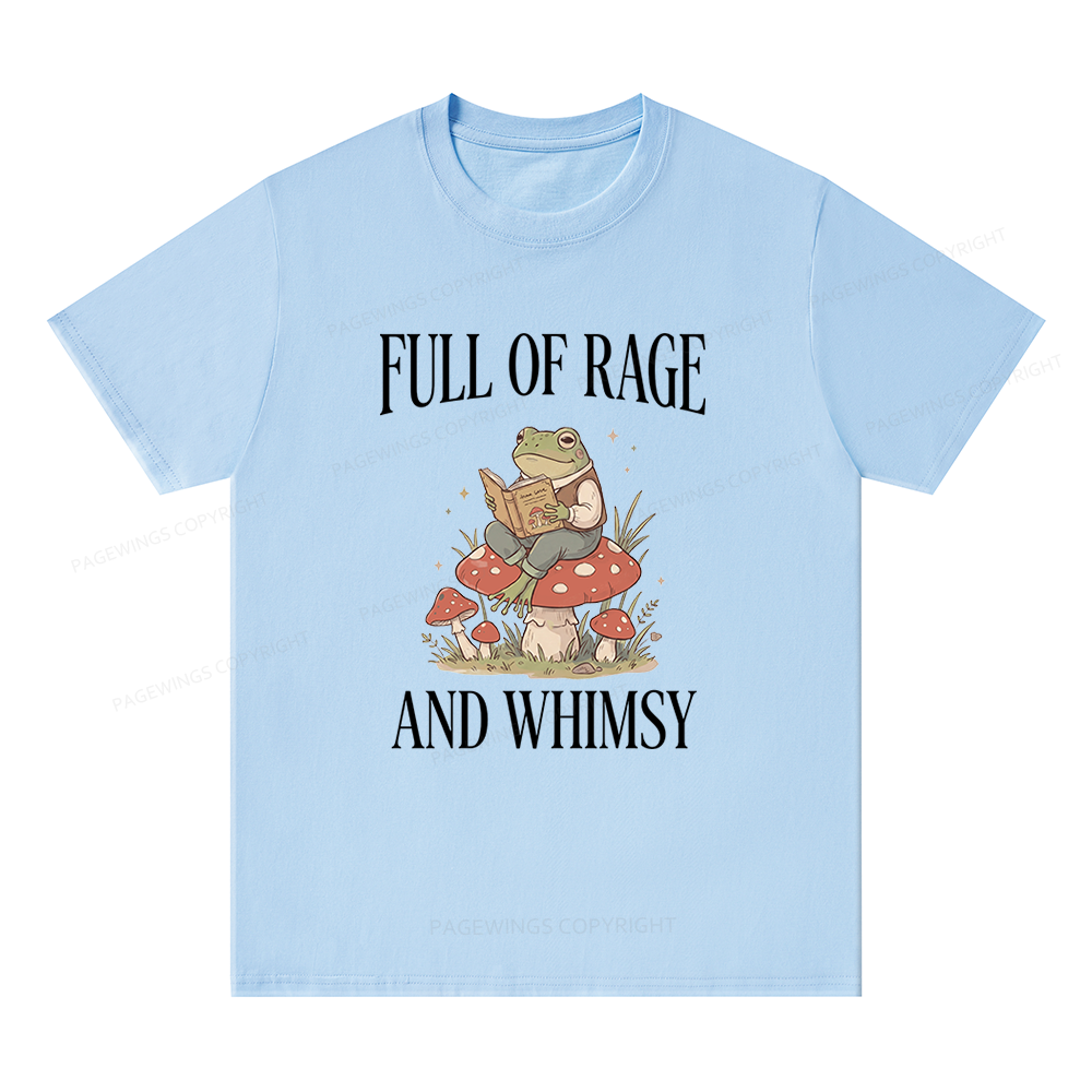 Pagewing Full of Rage and Whimsy Bookish Unisex Classic T-shirt