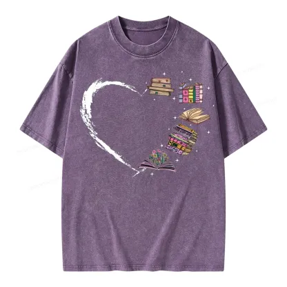 Pagewings Book Lover Unisex Washed T-shirt