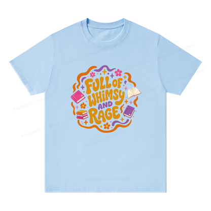 Pagewing Full Of Whimsy And Rage Bookish Unisex Classic T-shirt