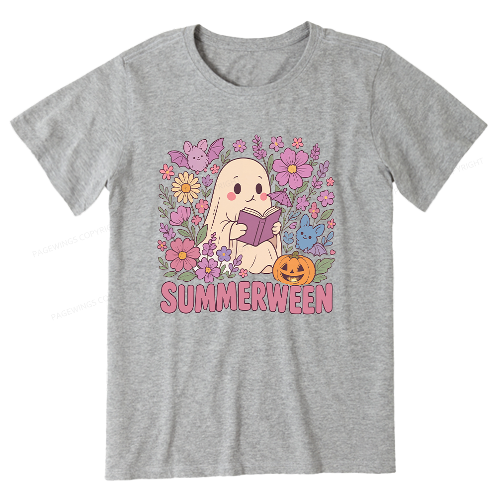 Pagewing Ghost Summerween Bookish Unisex Classic T-shirt