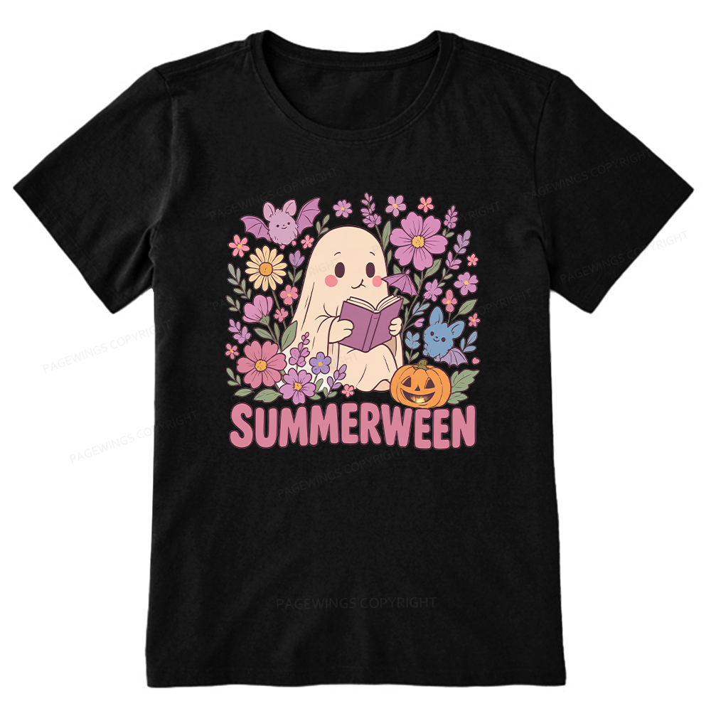 Pagewing Ghost Summerween Bookish Unisex Classic T-shirt