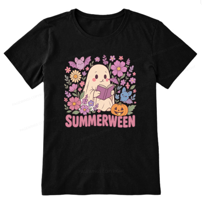 Pagewing Ghost Summerween Bookish Unisex Classic T-shirt