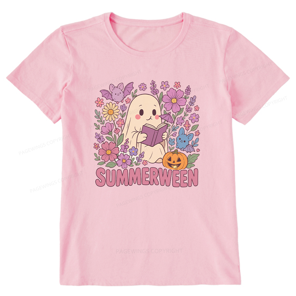 Pagewing Ghost Summerween Bookish Unisex Classic T-shirt