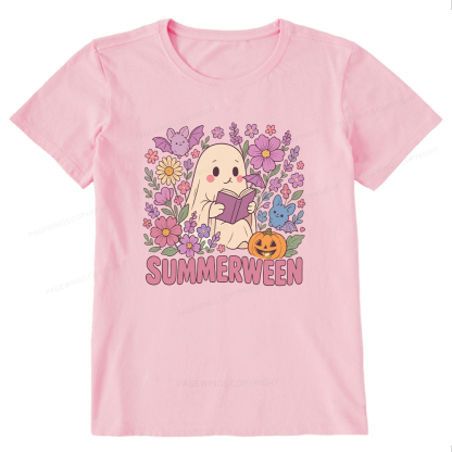 Pagewing Ghost Summerween Bookish Unisex Classic T-shirt