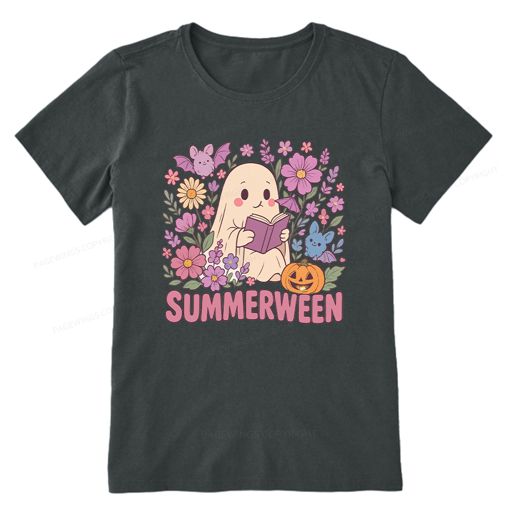 Pagewing Ghost Summerween Bookish Unisex Classic T-shirt