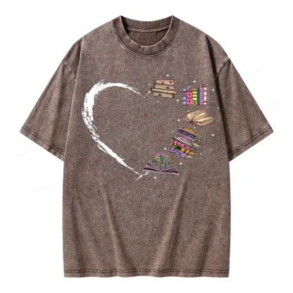 Pagewings Book Lover Unisex Washed T-shirt