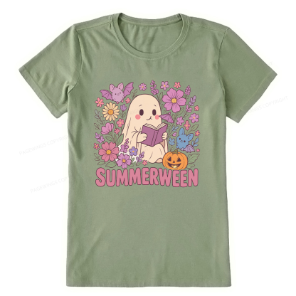 Pagewing Ghost Summerween Bookish Unisex Classic T-shirt