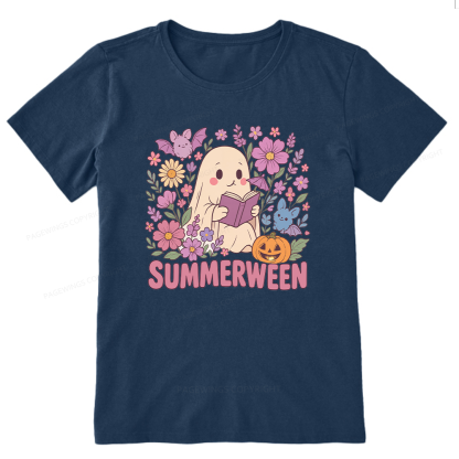 Pagewing Ghost Summerween Bookish Unisex Classic T-shirt