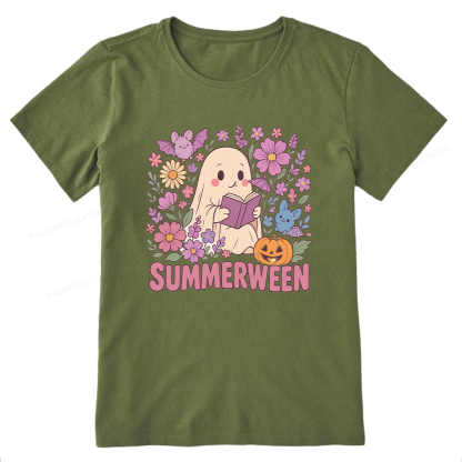 Pagewing Ghost Summerween Bookish Unisex Classic T-shirt