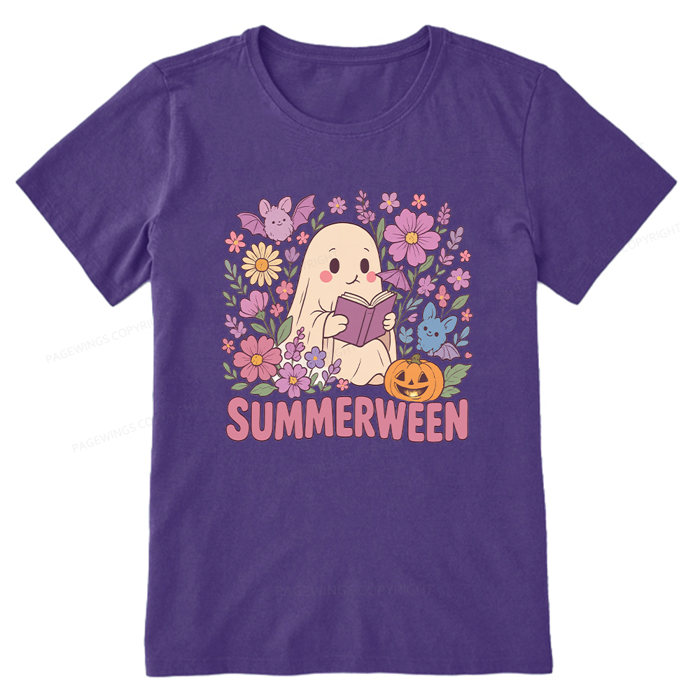Pagewing Ghost Summerween Bookish Unisex Classic T-shirt