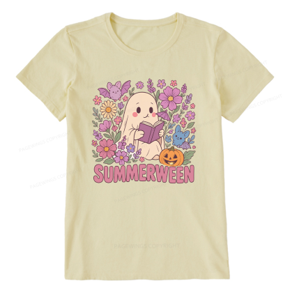 Pagewing Ghost Summerween Bookish Unisex Classic T-shirt