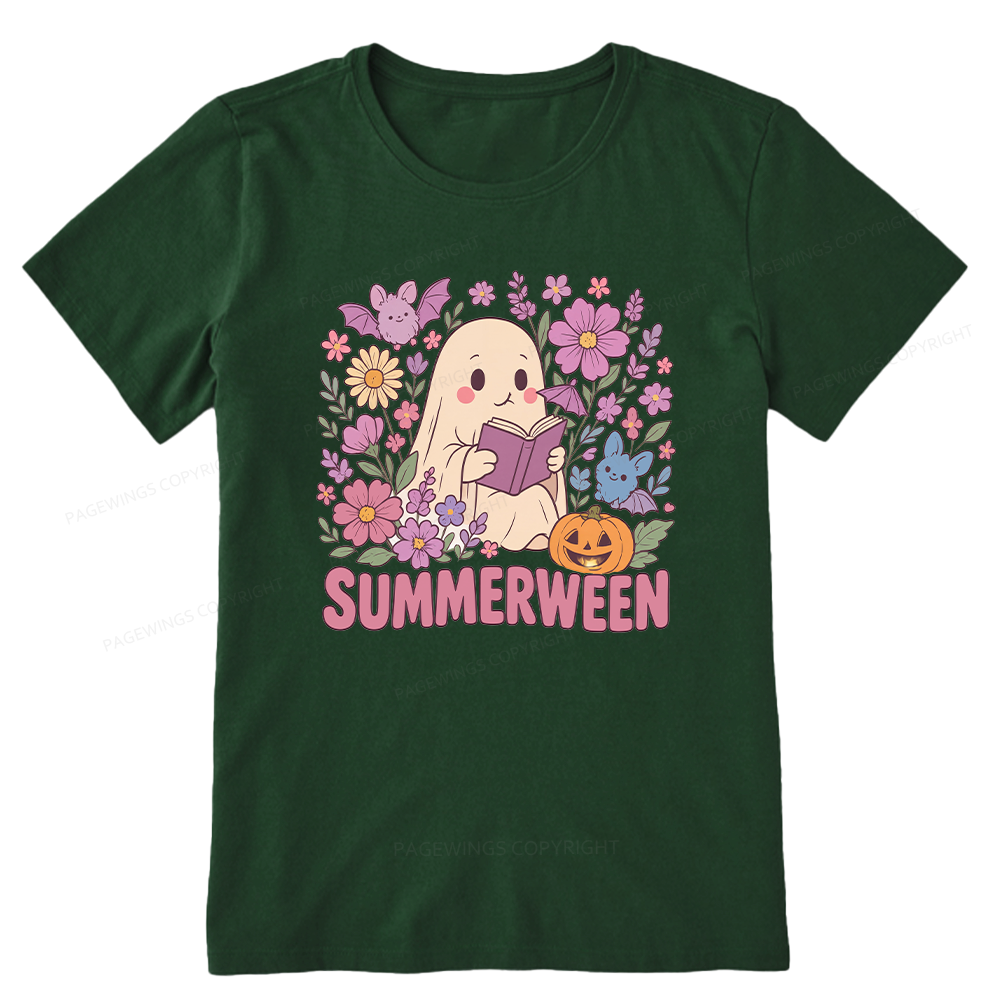 Pagewing Ghost Summerween Bookish Unisex Classic T-shirt