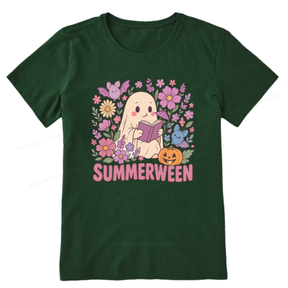 Pagewing Ghost Summerween Bookish Unisex Classic T-shirt