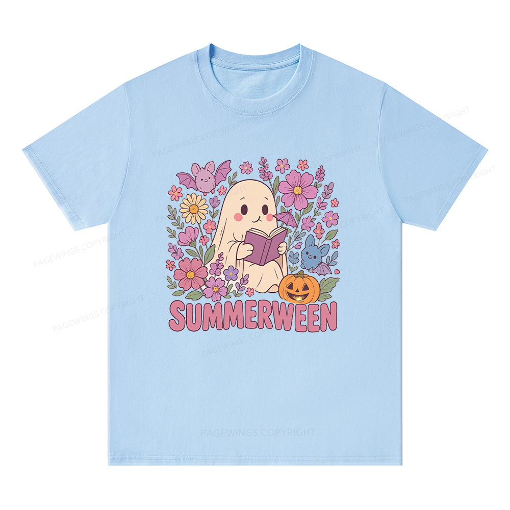 Pagewing Ghost Summerween Bookish Unisex Classic T-shirt
