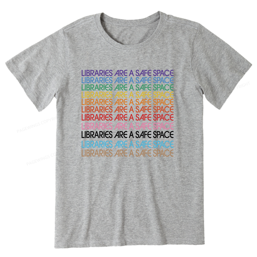 Pagewing Libraries are Safe Space Bookish Unisex Classic T-shirt