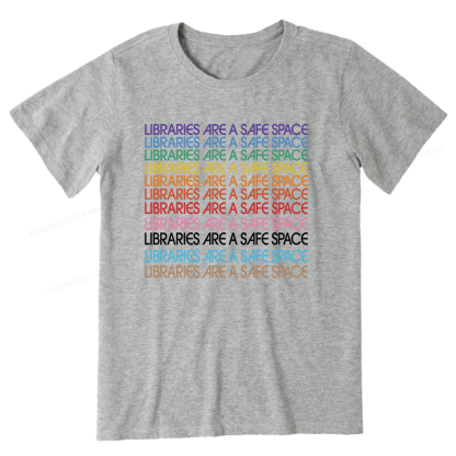 Pagewing Libraries are Safe Space Bookish Unisex Classic T-shirt
