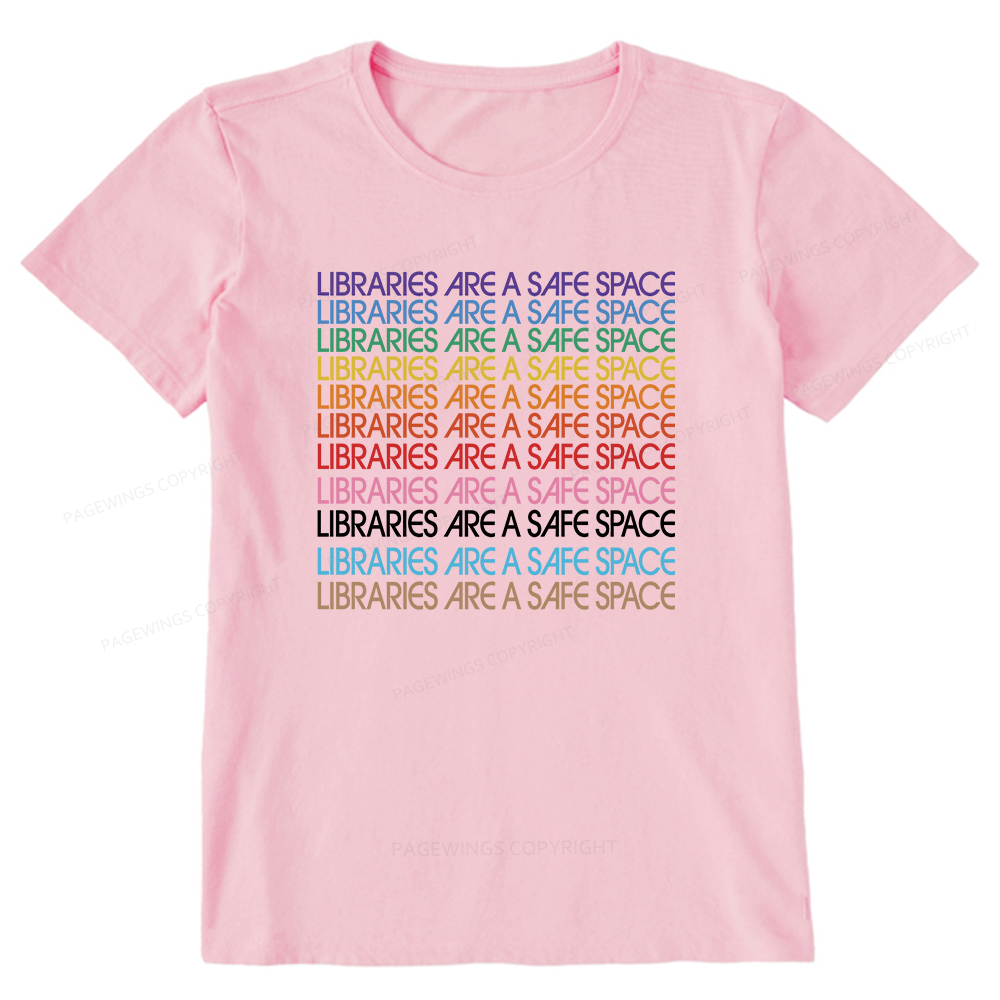 Pagewing Libraries are Safe Space Bookish Unisex Classic T-shirt