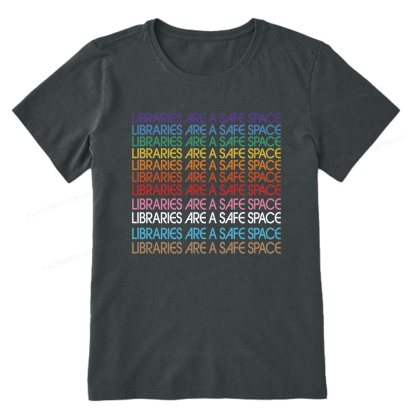 Pagewing Libraries are Safe Space Bookish Unisex Classic T-shirt
