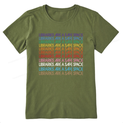 Pagewing Libraries are Safe Space Bookish Unisex Classic T-shirt