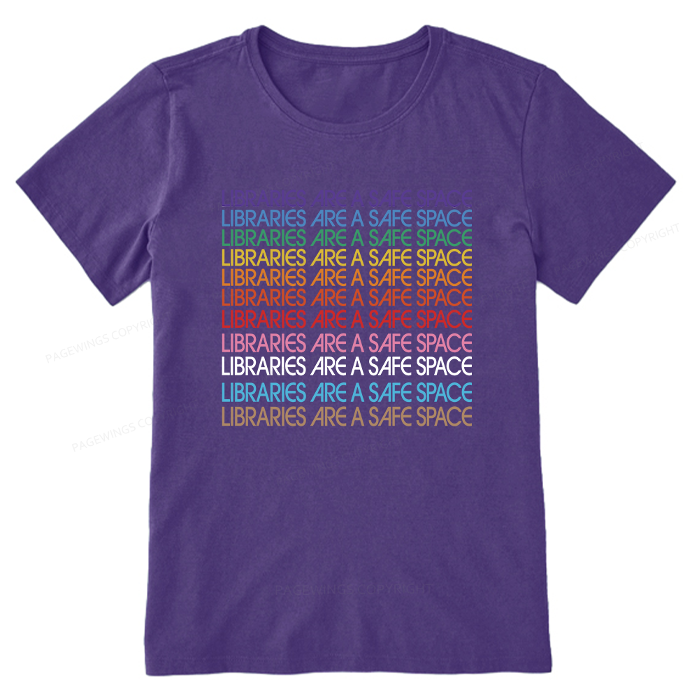 Pagewing Libraries are Safe Space Bookish Unisex Classic T-shirt