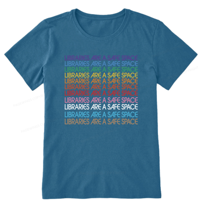 Pagewing Libraries are Safe Space Bookish Unisex Classic T-shirt