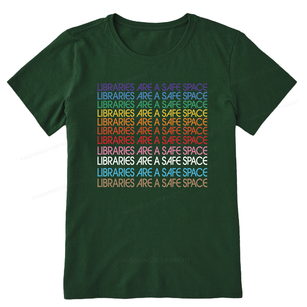 Pagewing Libraries are Safe Space Bookish Unisex Classic T-shirt