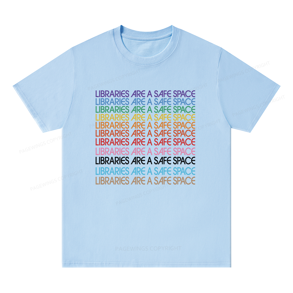 Pagewing Libraries are Safe Space Bookish Unisex Classic T-shirt