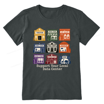 Pagewing Support Your Local Data Center Bookish Unisex Classic T-shirt