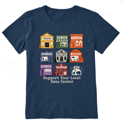 Pagewing Support Your Local Data Center Bookish Unisex Classic T-shirt
