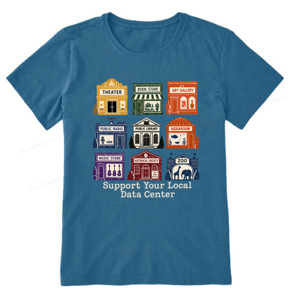 Pagewing Support Your Local Data Center Bookish Unisex Classic T-shirt